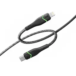 Кабель для зарядки USB Ridea RC-RL15 RGB Light Type-C to Lightning 30W 10V/3A 1.2 м Черный - миниатюра 2
