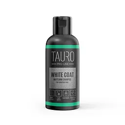 Відбілюючий шампунь Tauro Pro Line для собак і кішок з білою шерстю White Coat Whitening Shampoo 50 мл