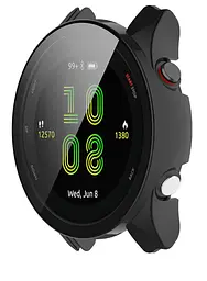 Чохол-накладка DK Пластик Gloss Скло Full Cover для Garmin Forerunner 255S/255S Music 015821 Black - мініатюра 2