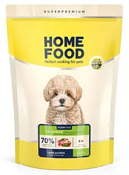 Корм для цуценят малих порід Home Food з ягням і рисом 1,6кг