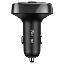 АЗП FM модулятор Baseus S-09A 10W (2USB-A) (CCMT) Black - мініатюра 3