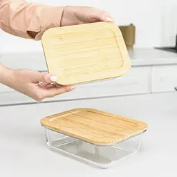 Ємність для зберігання МВМ My Home 1.04 л (KP-61 MT/WOOD) - мініатюра 4