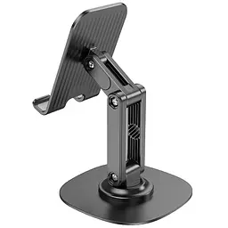 Тримач для телефону Hoco HD6 Winner dual-axis rotating Black - мініатюра 3