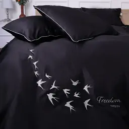 Підковдра MirSon Сатин Elit 0055 Black Pearl Freedom 220х240 см (2200010538809) - мініатюра 3