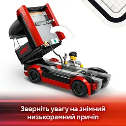 Конструктор LEGO City Вантажівка F1 з автомобілями RB20 та AMR24, 1086 деталей (60445)
 - мініатюра 9