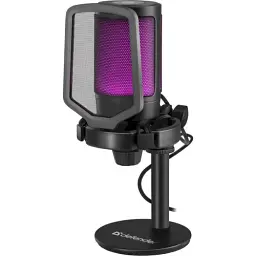 Ігровий стрім-мікрофон Defender Impulse GMC 600 Black RGB (64660)