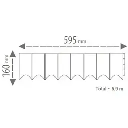 Бордюр садовий Prosperplast Garden Fence 5.9 м коричневий (IKRR-R222) - мініатюра 5