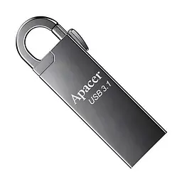 Флеш накопичувач із карабіном Apacer AH15A 128 GB USB 3.1 металевий - мініатюра 2