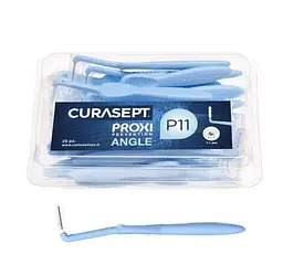 Міжзубний йоржик кутові Curasept Proxi Angle P11, ISO3 (1.1 мм, блакитний), 25 шт
