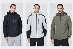 Термокуртка 3M Waterproof warm Jacket Light Gray / Black 3XL (6941413230841) Чорно-сіра - мініатюра 4