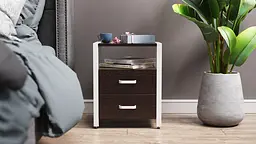 Тумба універсальна Ferrum-decor Вів'єн 2/2 50x41x40 білий ДСП Венге 16мм (FRD-106181) - мініатюра 7