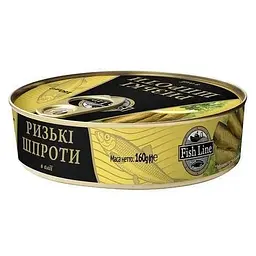 Шпроти Рижські Fish line в олії 160 г