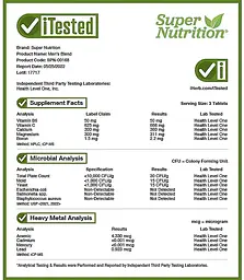 Вітаміни для чоловіків 180 таблеток Super Nutrition - мініатюра 4