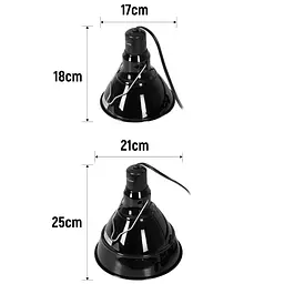 Світильник глибокий рефлекторний Repti-Zoo 2in1 Big Multi Dome 200W (RL19) - мініатюра 7