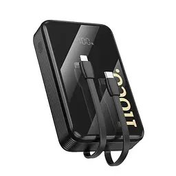 Портативна батарея Powerbank Hoco Q37A Graceful 22.5W+PD20W with two cables 20000mAh Black - мініатюра 6