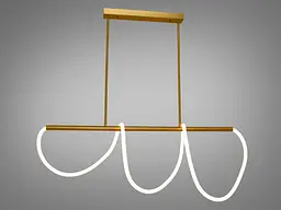 Люстра LED Diasha 9752-L1200GAB Шланг 32W, бронзова, регульована висота, для спальні та інших приміщень - мініатюра 2