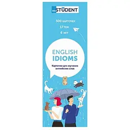 Настільна гра English Student Картки для вивчення англійської мови English Student Idioms (рос.) (591225955)