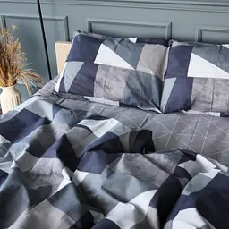 Підковдра MirSon Ranforce Elite Geometrica 110x140 см сіро-синя (2200011702636)