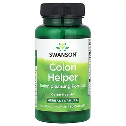 Трав’яний комплекс для кишківника Swanson Colon Helper, 60 капсул