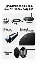 Настільна вебкамера з вбудованим всеспрямованим мікрофоном UGREEN CM826 (55512) - мініатюра 4