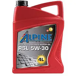 Олива моторна синтетична Alpine 5W-30 RSi Acea A3/B4-12 API SL/CF (!!!MB 229.5) 4 л (84601)