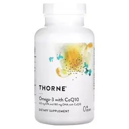 Вітамін Омега-3 з коензимом Q10, Omega-3 with CoQ10, 90 гелевих капсул (THR-61603)