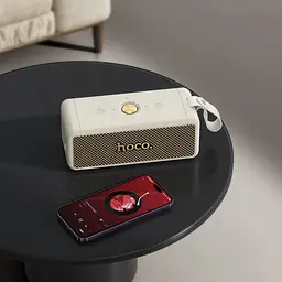 Акустична система бездротова Hoco HT1 Pro Marquis sports BT speaker paint колонка біла - мініатюра 3