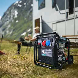 Konner & Sohnen Генератор інверторний бензиновий KS 8100iE 1/3 ATSR 230/400В 8/8.5кВт АВР(ATS) електростартер 68кг - мініатюра 2