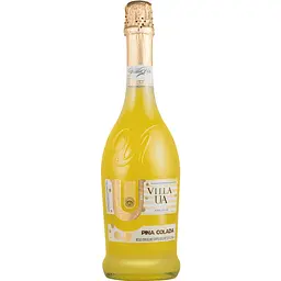 Напій винний Villa UA Pina Colada газований напівсолодкий білий 6-8.5% 0.75 л