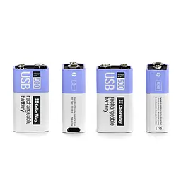 Акумулятор Крона USB-С 390 mAh 9V (Li-Polymer) ColorWay (CW-UB9V-06) - мініатюра 3