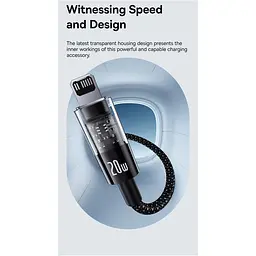 Кабель Baseus Gem Fast-Charging Data Cable Type-C to Lightning 20W 2m purple (P10373001511-01) - мініатюра 10