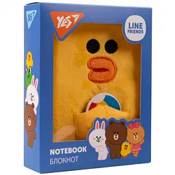 Блокнот пухнастий Yes Line Friends Sally А6 80 аркушів (151748) - мініатюра 5