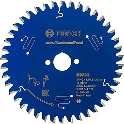 Пиляльний диск Bosch Expert for Laminated Panel 140×1,8×20, 42 ATB