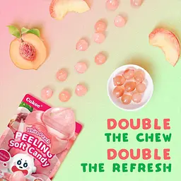 Желейні цукерки Cokoc Peeling Soft Candy White Peach 75г - мініатюра 6
