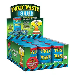 Кислі льодяники Toxic Waste Blue Sour Candy Drum 42г - мініатюра 4
