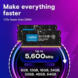Модуль пам'яті Crucial DDR5 128GB (2x64) 5600Mhz SODIMM (CT2K64G56C46S5) - мініатюра 4