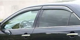 Дефлектори вікон вітровики для Toyota Camry V50 2011- (З Хромом ) (08611-33840) - мініатюра 4