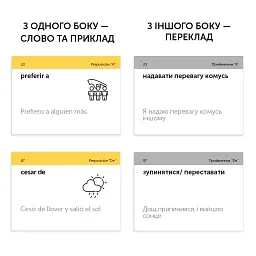 Картки для вивчення іспанської мови English Student. Іспанські фразові дієслова - мініатюра 6