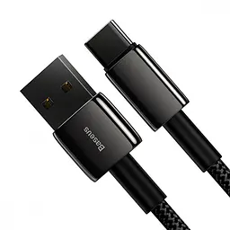 Кабель Baseus Lightning Tungsten Gold Fast Charging Data Cable USB for Lightning 2m Black (CALWJ-A01) - мініатюра 4
