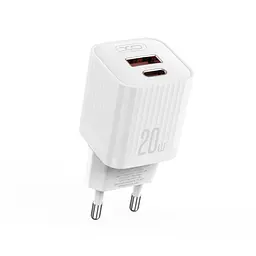 Мережевий зарядний пристрій XO L147(EU) PD20W 1USB-A+1USB-Charger Білий - мініатюра 3