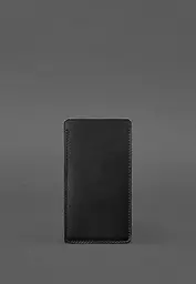 Шкіряний чохол для iPhone 13 Чорний Краст - мініатюра 3