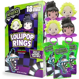 Льодяники у формі кілець Beetlejuice Lollipop Rings Box 20шт 240 г - мініатюра 2