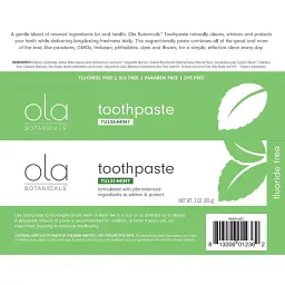 Зубна паста Dr. Mercola Toothpaste with Tulsi без фториду м`ятна 85 г - мініатюра 2