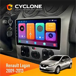 Штатна магнітола Renault Logan 2009-2013 Cyclone C9-001 2x32 CPL Cyclone (НФ-00002731)