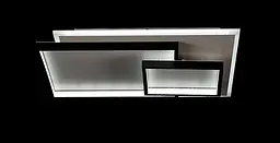 Люстра стельова LED Splendid Ray L2333/2+1, 3 лампи, чорнобіла, сучасний стиль для дому - мініатюра 2