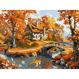 Картина за номерами "Ранковий затишок" Ideyka KHO6356, 30х40 см