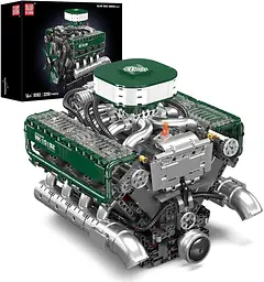 Конструктор двигун Mould King V8 Tank Engine моторизований дитячий танк 2250 деталей - мініатюра 3