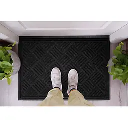 Килимок придверний MultyHome Parquet 60x90 см антрацит (253066) - мініатюра 6