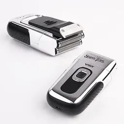 Бритва VGR V 332 Silver / Шейвер сітковий на USB / Електробритва з подвійним лезом та триммером - мініатюра 4