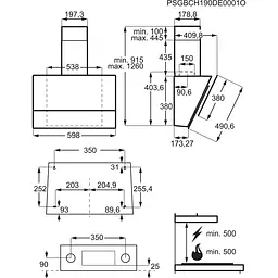 Витяжка похила Electrolux LFV616K [142635] - мініатюра 8